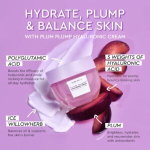 Glow Recipe Plum Plump Hyaluronic Acid Moisturizer Face Cream - Hydrating, Firming & Plumping Face Moisturizer for Dry Skin - Vegan Skin Care with Polyglutamic Peptides to Lock-In Moisture (20ml)