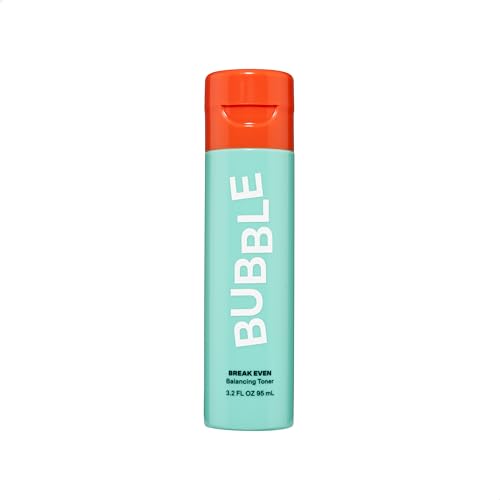 Bubble Skincare Break Even Balancing Face Toner - Gentle Exfoliating Toner & Pore Minimizer for Normal to Oily Skin Types - Skin Care Formulated with Green Tea Extract and Niacinamide (100ml)