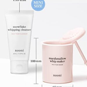 Nooni 2-in-1 Much Needed Facial Cleansing Kit - Whip Maker & Face Cleanser | Gift, Gift set, Foam Maker, Remove Impurities, Daily Routine, for All Skin Types