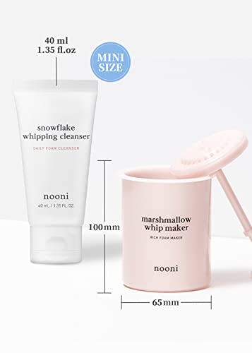 Nooni 2-in-1 Much Needed Facial Cleansing Kit - Whip Maker & Face Cleanser | Gift, Gift set, Foam Maker, Remove Impurities, Daily Routine, for All Skin Types