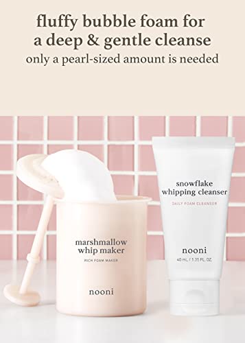 Nooni 2-in-1 Much Needed Facial Cleansing Kit - Whip Maker & Face Cleanser | Gift, Gift set, Foam Maker, Remove Impurities, Daily Routine, for All Skin Types