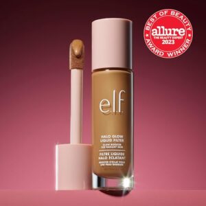 e.l.f. Halo Glow Liquid Filter, Complexion Booster For A Glowing, Soft-Focus Look, Infused With Hyaluronic Acid, Vegan & Cruelty-Free, 1 Fair