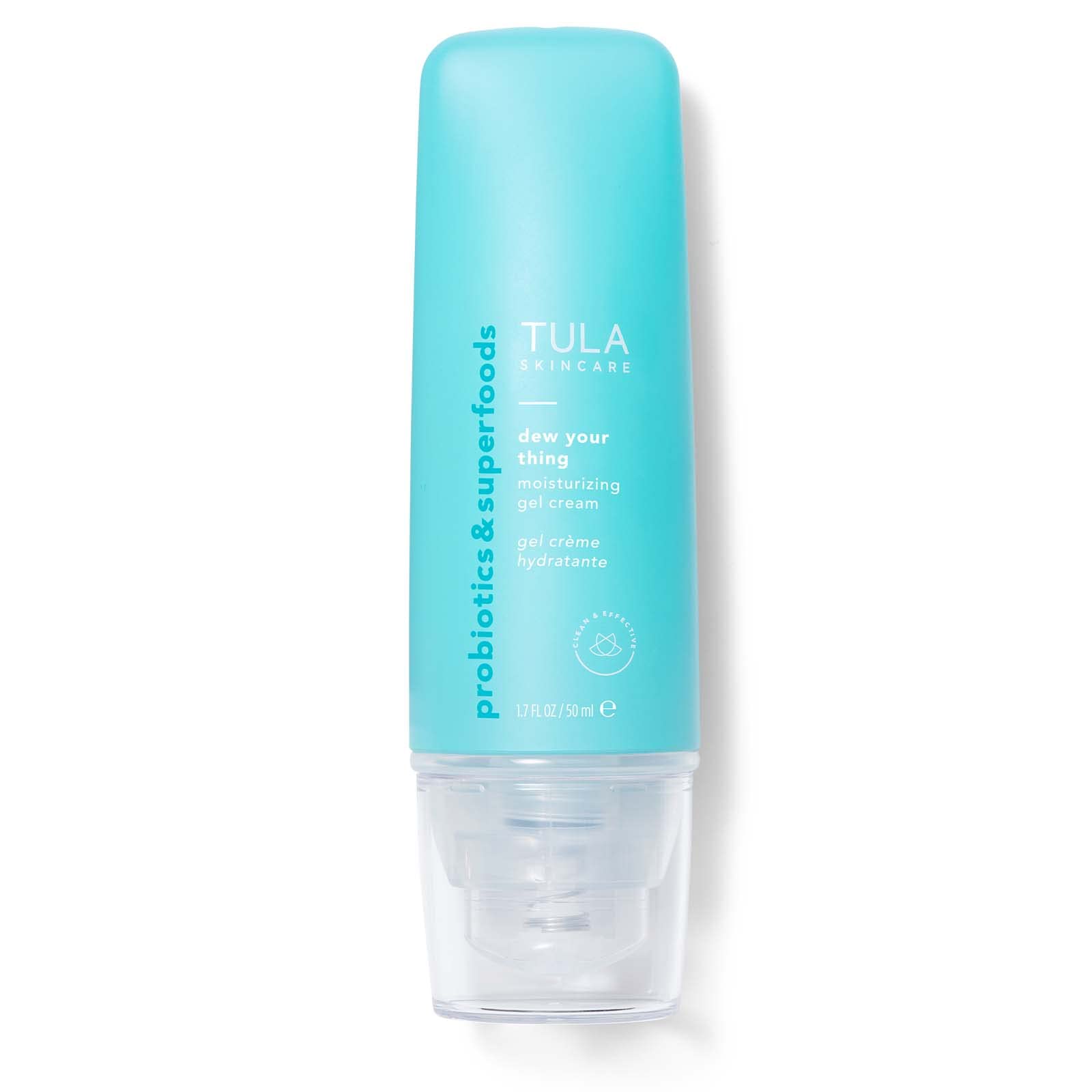 TULA Skin Care Dew Your Thing Moisturizing Gel Cream - Weightless Moisturizer for Face, Lightweight Water-Based Face Cream for Dewy Hydration, 1.7 oz.