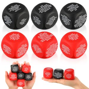 hanaive 6 pcs party drinking bar dice game resha roulette drinking games bachelorette party game for adults white elephant gift wedding graduation birthday(get you drink)