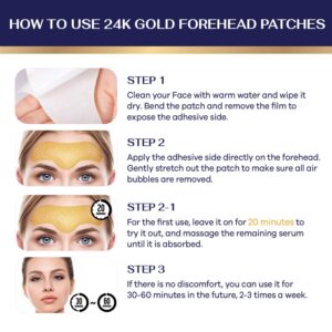 Jardient Collagen Forehead Wrinkle Patches: Facial patches with 12 Packs, Forehead Patches for Wrinkles Anti Wrinkle Patches Treatmen.