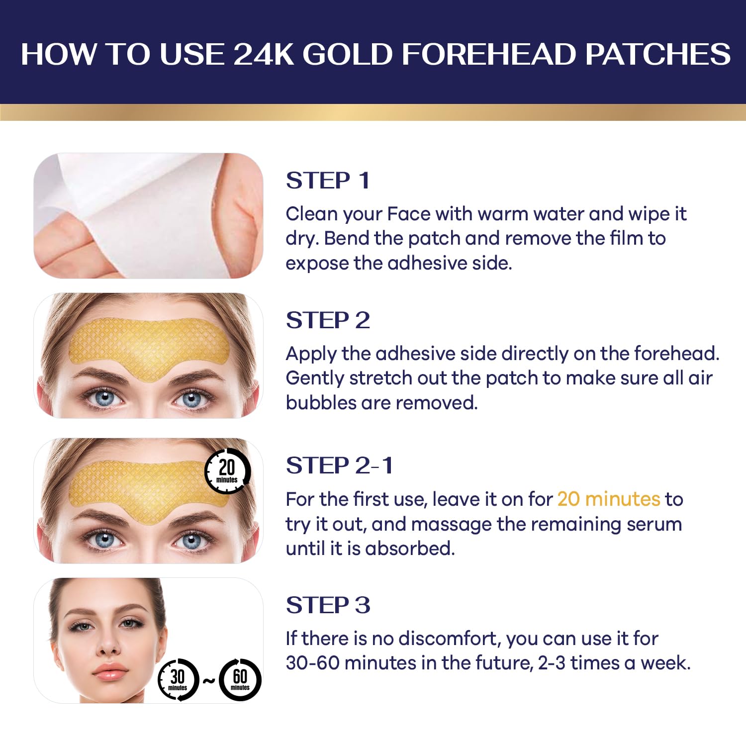 Jardient Collagen Forehead Wrinkle Patches: Facial patches with 12 Packs, Forehead Patches for Wrinkles Anti Wrinkle Patches Treatmen.