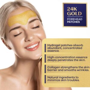 Jardient Collagen Forehead Wrinkle Patches: Facial patches with 12 Packs, Forehead Patches for Wrinkles Anti Wrinkle Patches Treatmen.