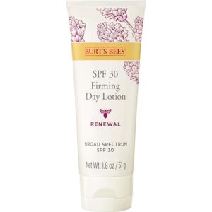 Burt's Bees Sunscreen Moisturizer for Face, SPF 30 Retinol Alternative Facial Lotion for Anti-Aging Skincare & Daytime Protection,1.8 Ounce (Packaging May Vary)