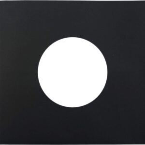 Square Deal Recordings & Supplies - 7" 45pm Vinyl Record Inner Sleeves - Archival Quality, Super Heavyweight 29# Black Paper with Hole - Set of 25#07IWBK