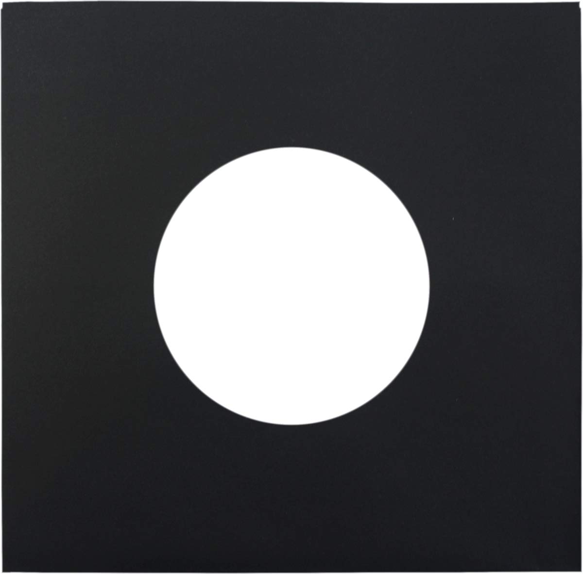 Square Deal Recordings & Supplies - 7" 45pm Vinyl Record Inner Sleeves - Archival Quality, Super Heavyweight 29# Black Paper with Hole - Set of 25#07IWBK