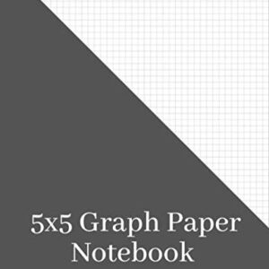 5x5 Graph Paper Notebook: Engineering Graph Paper, grid paper 5x5, each square measures .20” x .20”, 5 squares per inch, 180 pages, 8.5" x 11"