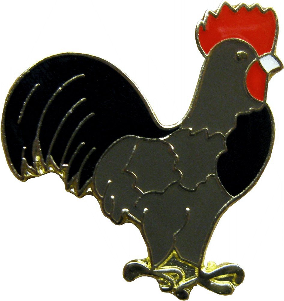 Square Deal Recordings & Supplies Rooster - Enamel Pin