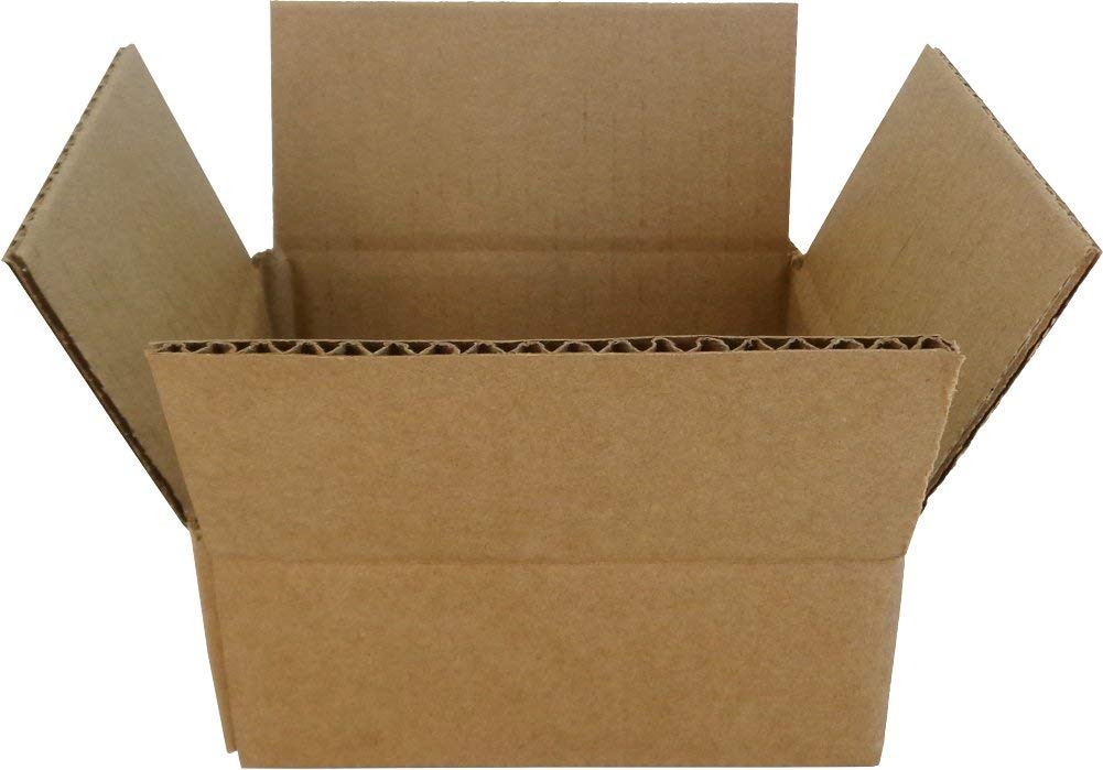 (5) Brown Cardboard CD Storage Shipping Boxes - Each Holds 5 CDs - CDBC05