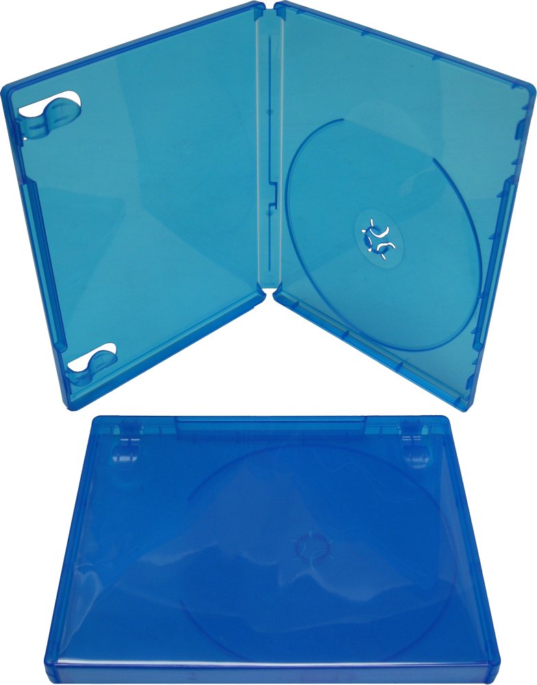 (50) Blue Game Cases - Compatible With Playstation 4 - 1 Disc Capacity - 14mm - #VGBR14PS4BL