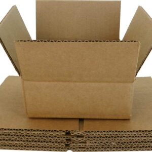 (5) Brown Cardboard CD Storage Shipping Boxes - Each Holds 5 CDs - CDBC05