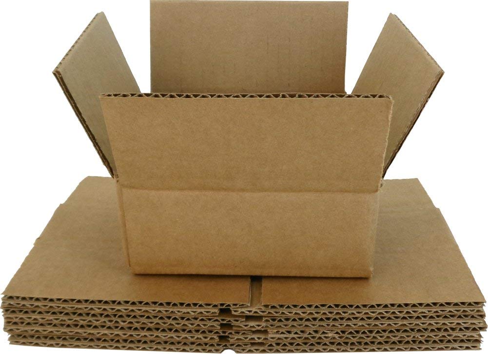 (5) Brown Cardboard CD Storage Shipping Boxes - Each Holds 5 CDs - CDBC05