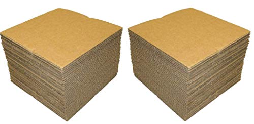 (100) - 12" Kraft Brown LP Record Pads - 12 7/16" x 12 7/16"