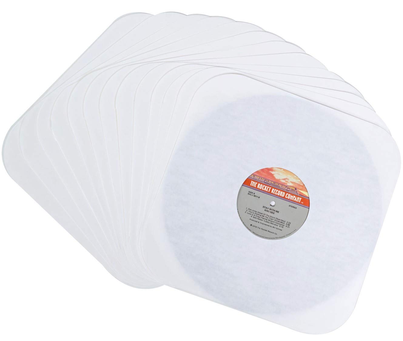 Vinyl Record Inner Paper Sleeves - Premium Acid Free Protection Covers for 12 inch LP Albums - 50 Pack