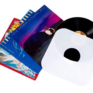 Vinyl Record Inner Paper Sleeves - Premium Acid Free Protection Covers for 12 inch LP Albums - 50 Pack