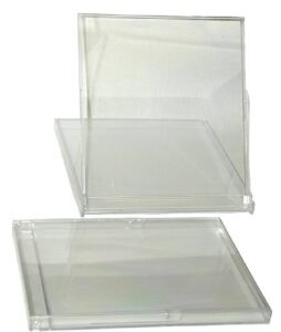 msbs10ca - standard empty calendar jewel stand-up boxes - clear - (200 pack)