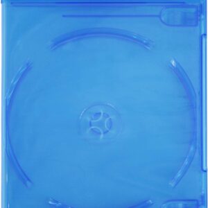(100) Empty Standard DOUBLE Blue Replacement Boxes / Cases for Blu-Ray Disc Movies #BR2R12BL