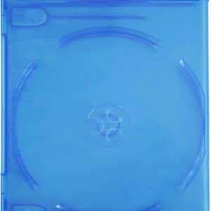 (100) Empty Standard DOUBLE Blue Replacement Boxes / Cases for Blu-Ray Disc Movies #BR2R12BL