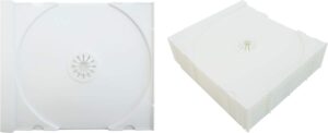 10 solid white colored replacement cd trays / inserts for cd jewel boxes! #cdir80sw- fits any standard size 10mm jewel box!