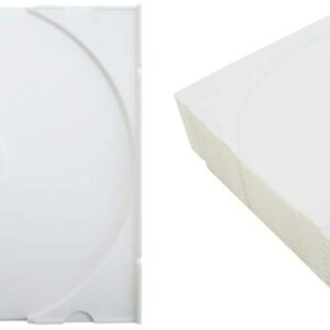 10 Solid White Colored Replacement CD Trays / Inserts for CD Jewel Boxes! #CDIR80SW- Fits any standard size 10mm Jewel Box!
