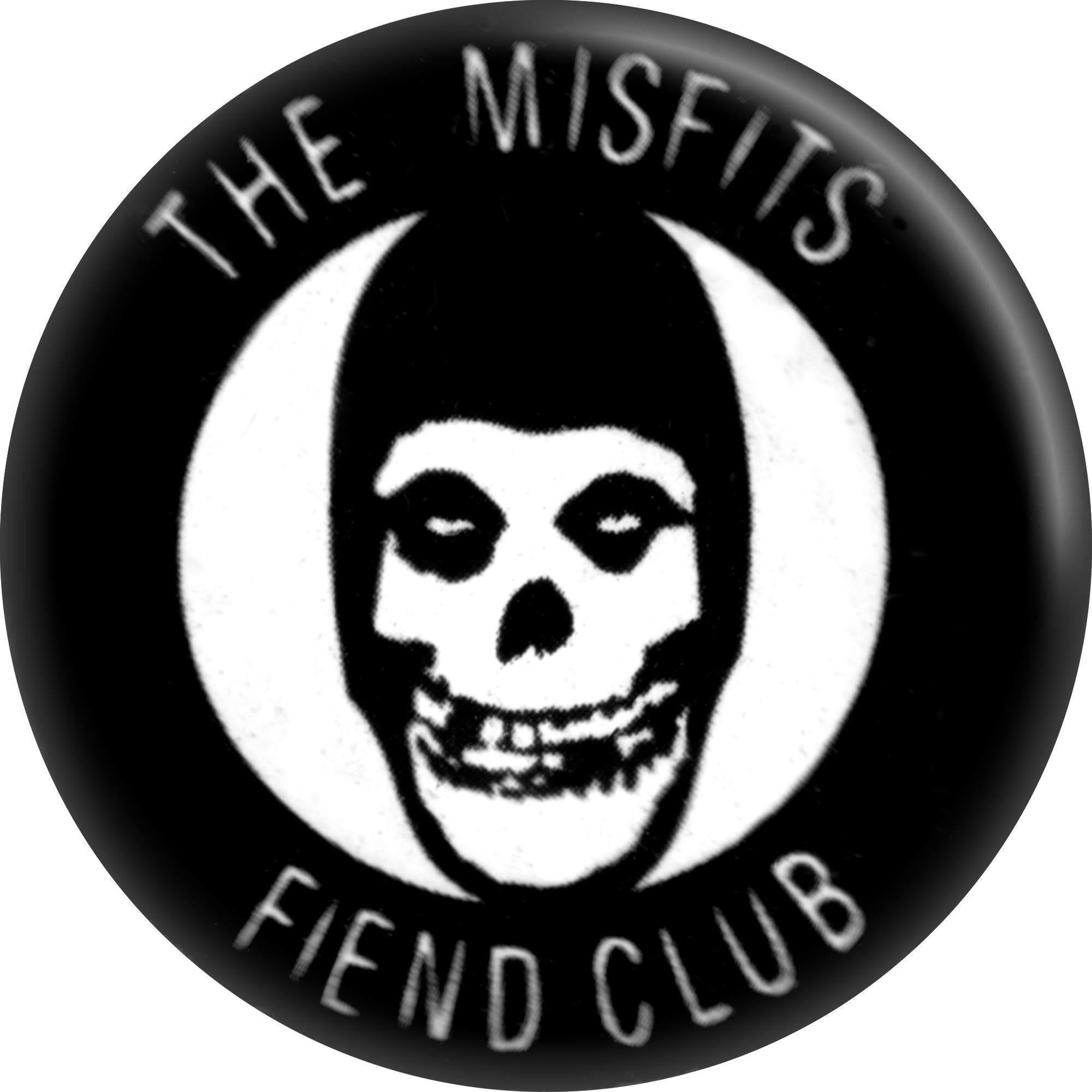 The Misfits - Fiend Club Logo (Skull) - 1" Round Button