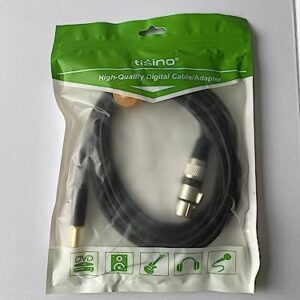 tisino XLR Female to 1/4 Inch (6.35mm) TRS Jack Lead Balanced Signal Interconnect Cable XLR to Quarter inch Patch Cable - 6.6 Feet