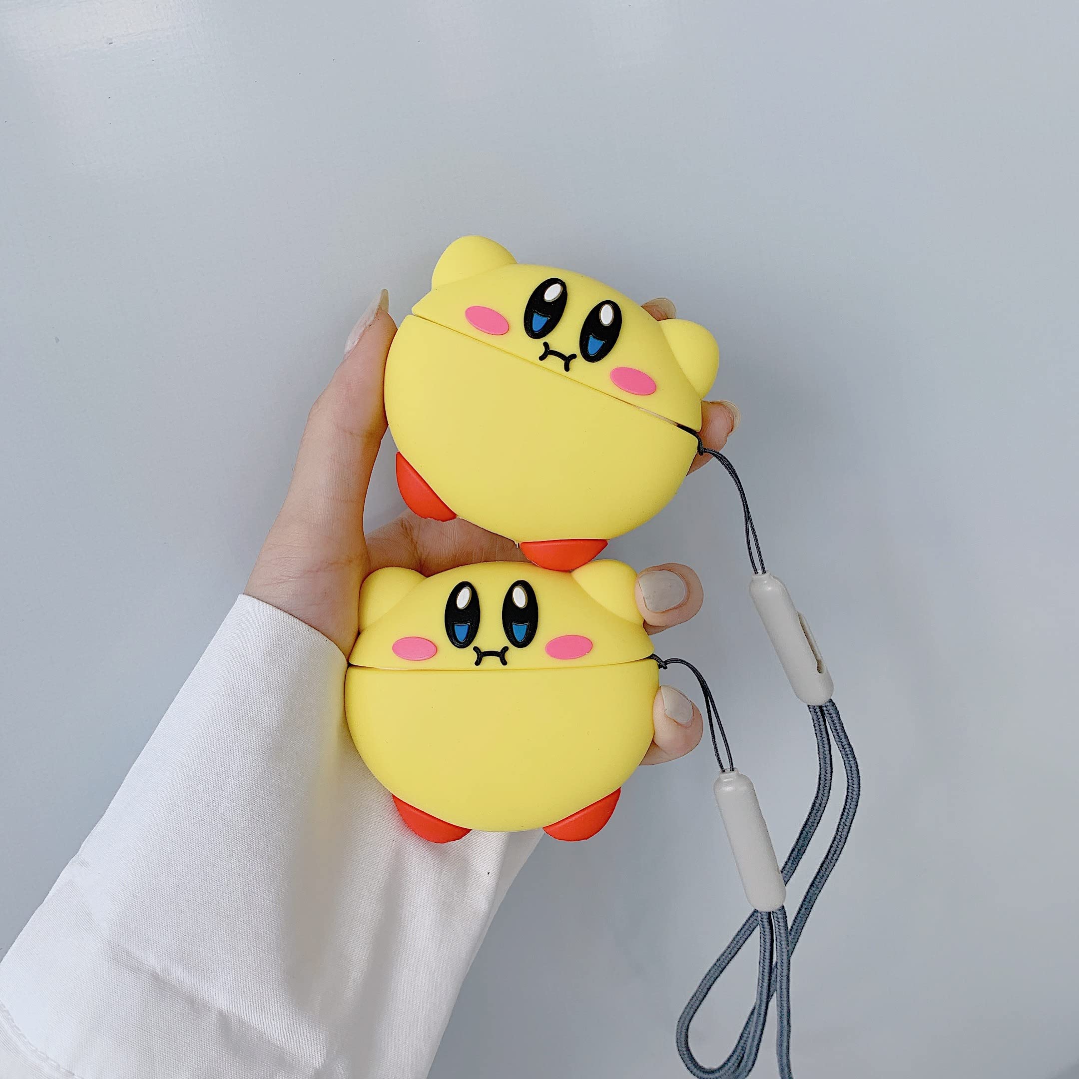 Monster Design Case for Apple AirPods Pro Case Cartoon Cover Silicone Shockproof 3D Cute Kawaii Protective Case Anti-Fall Headphone Case for Airpod Pro Case (Airpods Pro, YellowMonster)