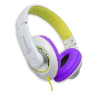 Connectland Over Ear 3.5mm Wired Headphone, Microphone Lightweight Adjustable Headband For Kids,Teens,Adults. iPhone iPad Tablet, Yellow CL-AUD63033