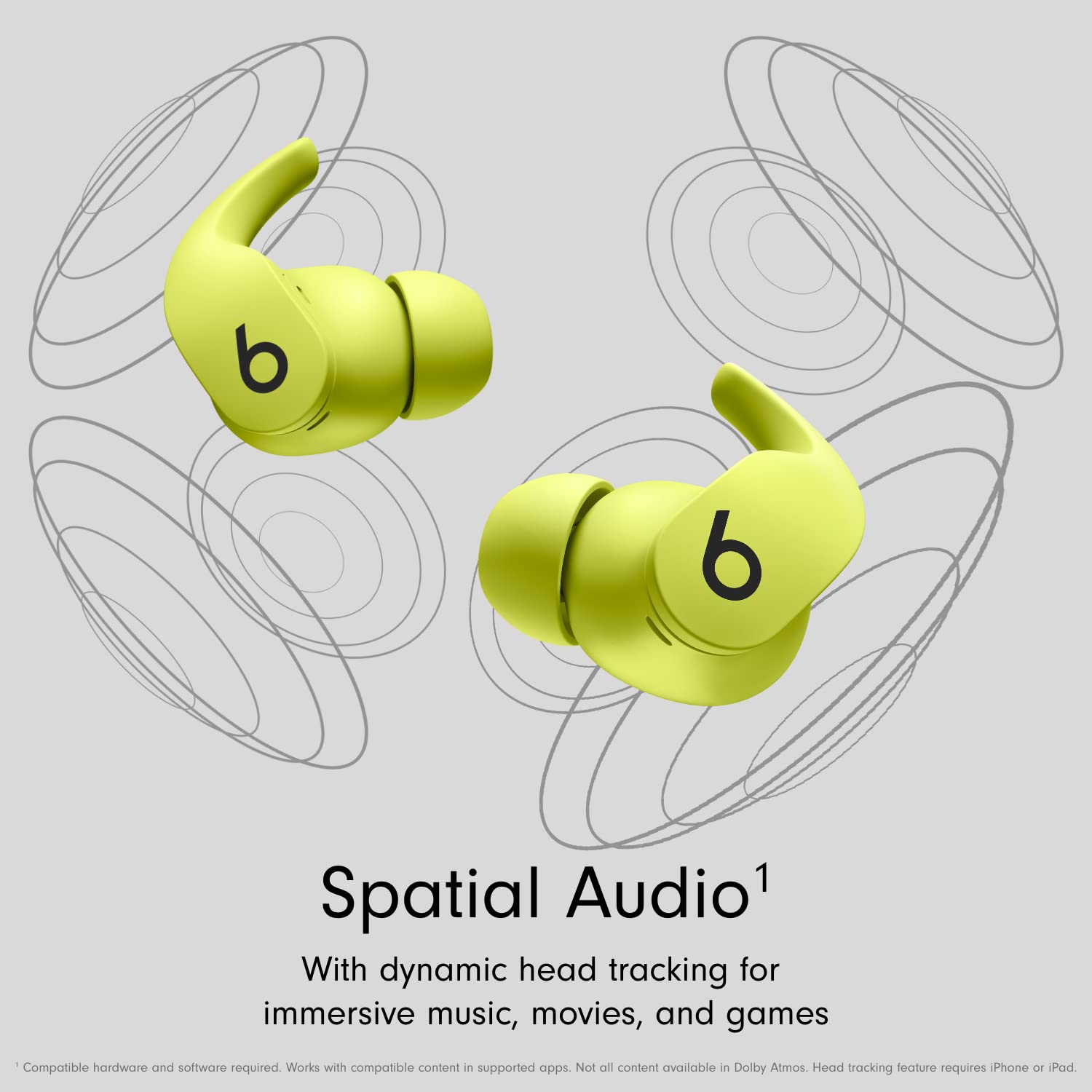 Beats Fit Pro - True Wireless Noise Cancelling Earbuds - Apple H1 Headphone Chip, Compatible with Apple & Android, Class 1 Bluetooth, Built-in Microphone, 6 Hours of Listening Time - Volt Yellow