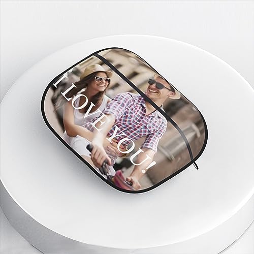 Custom Case for Apple AirPod - Personalized Case Compatible with AirPods Pro with Keychain, Custom Your Photo/Text/Name, Shock Absorption, Personalized Gift for Men and Women