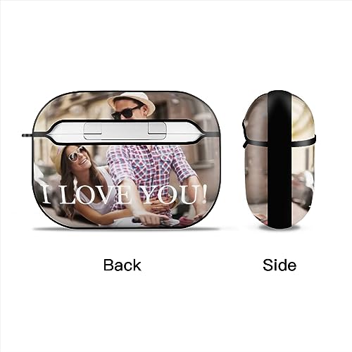 Custom Case for Apple AirPod - Personalized Case Compatible with AirPods Pro with Keychain, Custom Your Photo/Text/Name, Shock Absorption, Personalized Gift for Men and Women