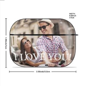 Custom Case for Apple AirPod - Personalized Case Compatible with AirPods Pro with Keychain, Custom Your Photo/Text/Name, Shock Absorption, Personalized Gift for Men and Women