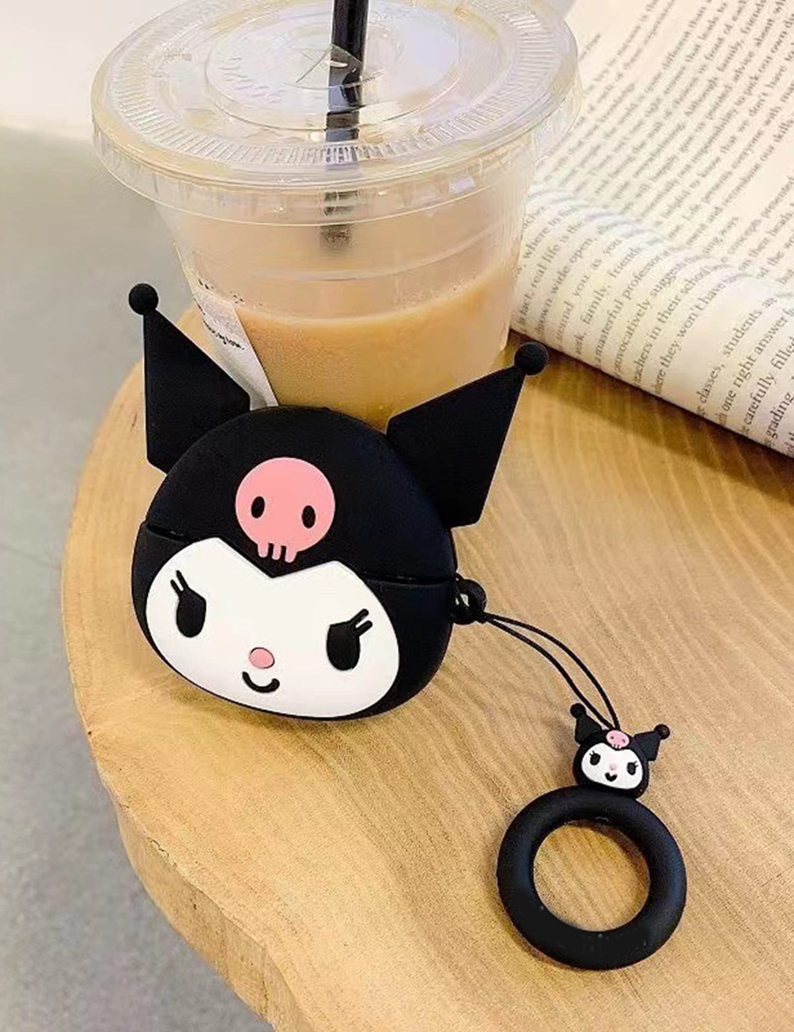 Cartoon Case Compatible with Apple AirPods Pro Anime, Fun Cute Kawaii Protective Case Anti-Fall Headphone Case for Airpod Pro Case Cover (AirPods Pro, BlackMonster)