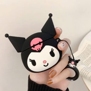 Cartoon Case Compatible with Apple AirPods Pro Anime, Fun Cute Kawaii Protective Case Anti-Fall Headphone Case for Airpod Pro Case Cover (AirPods Pro, BlackMonster)