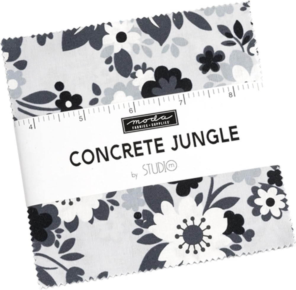 Concrete Jungle Charm Pack 42 5-inch Squares Moda Fabrics 33720PP