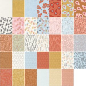 Moda Fabrics Lazy Afternoon Charm Pack by Zen Chic; 42-5'' Precut Fabric Quilt Squares