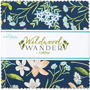 Katherine Lenius Wildwood Wander 5" Stacker 42 5-inch Squares Charm Pack Riley Blake 5-12430-42