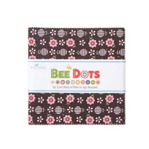 Lori Holt Bee Dots 5" Stacker 42 5-inch Squares Charm Pack Riley Blake Designs 5-14160-42