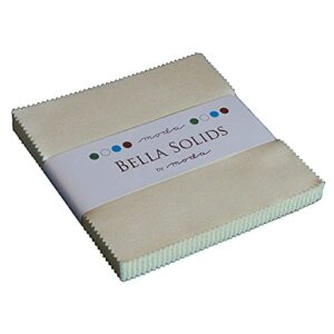 Bella Solids Natural Charm Pack 42 5-inch Squares Moda Fabrics 9900PP 12