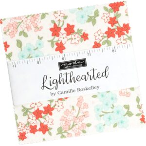 Lighthearted Charm Pack by Camille Roskelley; 42-5" Precut Fabric Quilt Squares