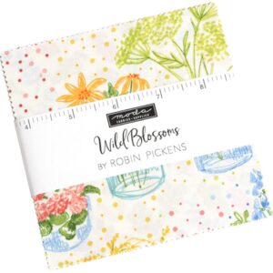 Wild Blossoms Charm Pack by Robin Pickens; 42-5" Precut Fabric Quilt Squares