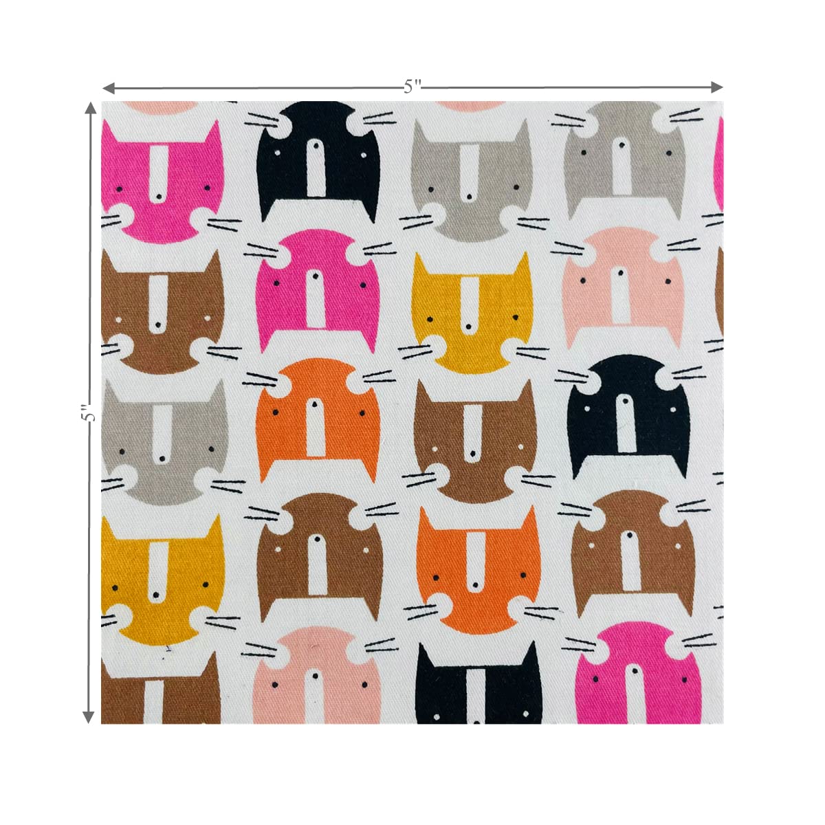 Cat Fabric Squares for Kids,Baby Girl Charm Packs for Quilting,100% Cotton Fabric 42-5" Quilt Squares for Sewing SZRUIZFZ