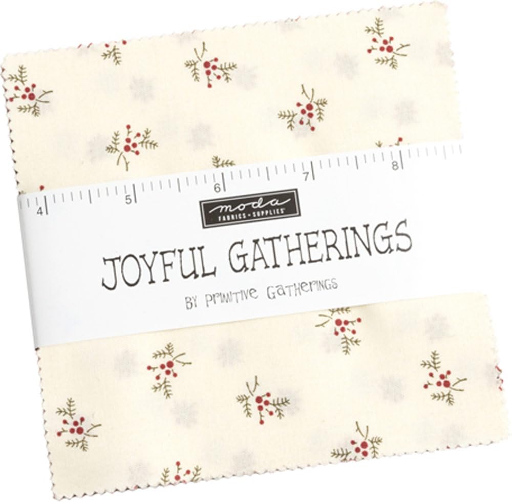 Joyful Gatherings Charm Pack by Primitive Gatherings; 42-5" Precut Fabric Quilt Squares