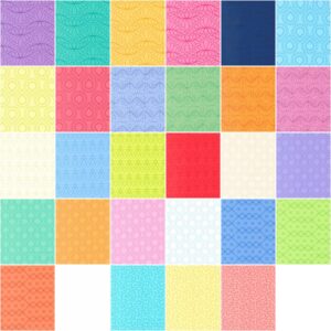 Rainbow Sherbet Charm Pack by Sarah Thomas of Sariditty; 42-5" Precut Fabric Quilt Squares