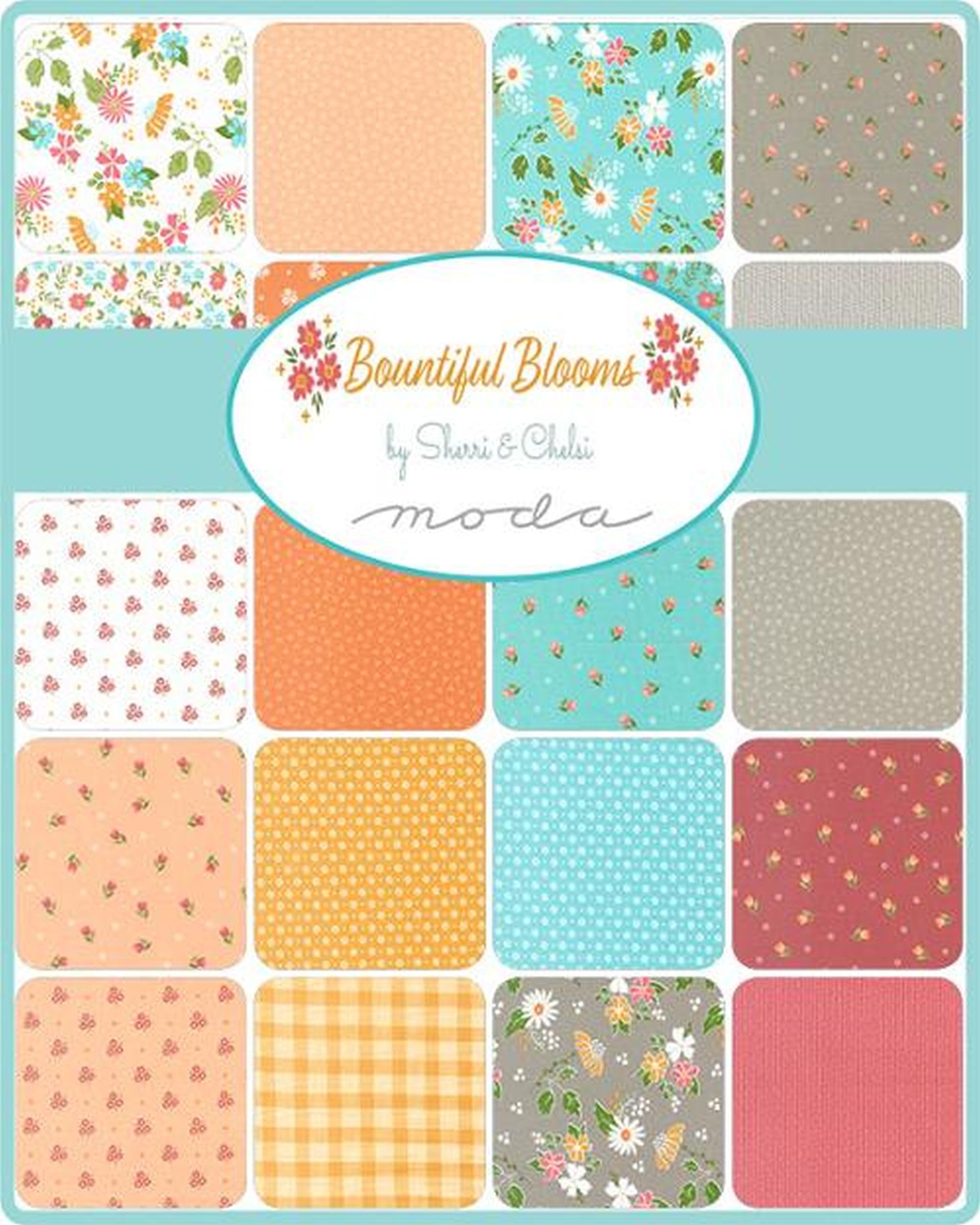 Bountiful Blooms Charm Pack 37660PP by Sherri & Chelsi from Moda by The Pack