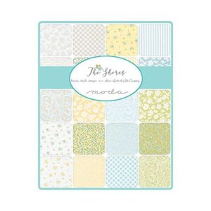 The Shores Charm Pack by Brenda Riddle Designs; 42-5" Precut Fabric Quilt Squares